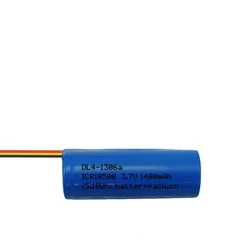 DL4-1306a ICR18500 3.7V 1400mAh 5.18Wh Rechargeable Battery Pack