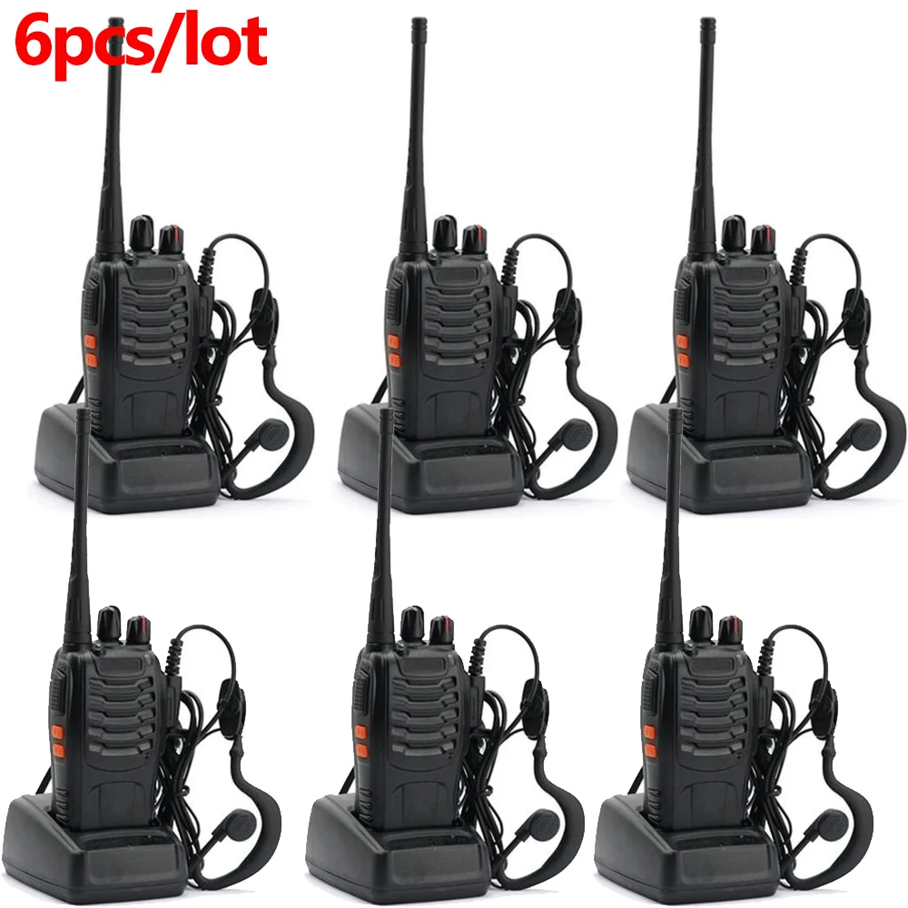 โรงงานขายส่งเดิม Walkie Talkie วิทยุสื่อสาร BAOFENG 888S วิทยุสองทาง UHF 400-470MHz วิทยุ5W ยาวช่วง