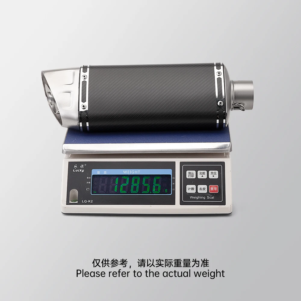 51mm Universal Motorcycle Exhaust Carbon Fiber Exhaust Muffler FOR MT09 800MT F900 CBR650 RS660 MT07 M11 - view 6