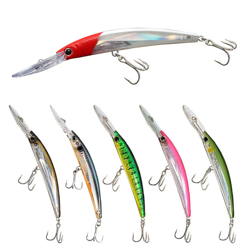 170mm 24.5g Big Minnow Fishing Lures Floating Wobbler Trolling Artificial Bait Diving Bass Pike Pesca Carp Fishing Accessories