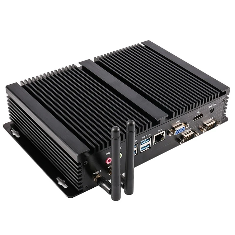 

Dust-proof industrial mini desktop small host I5 dual network port 2com micro industrial control computer