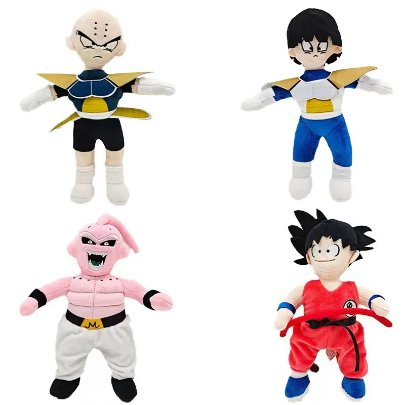 2024 New 20cm Dragon Ball Son Goku Vegeta Trank Ragdoll Stuffed Plush Toy Doll Children's Birthday Gift Christmas Gift