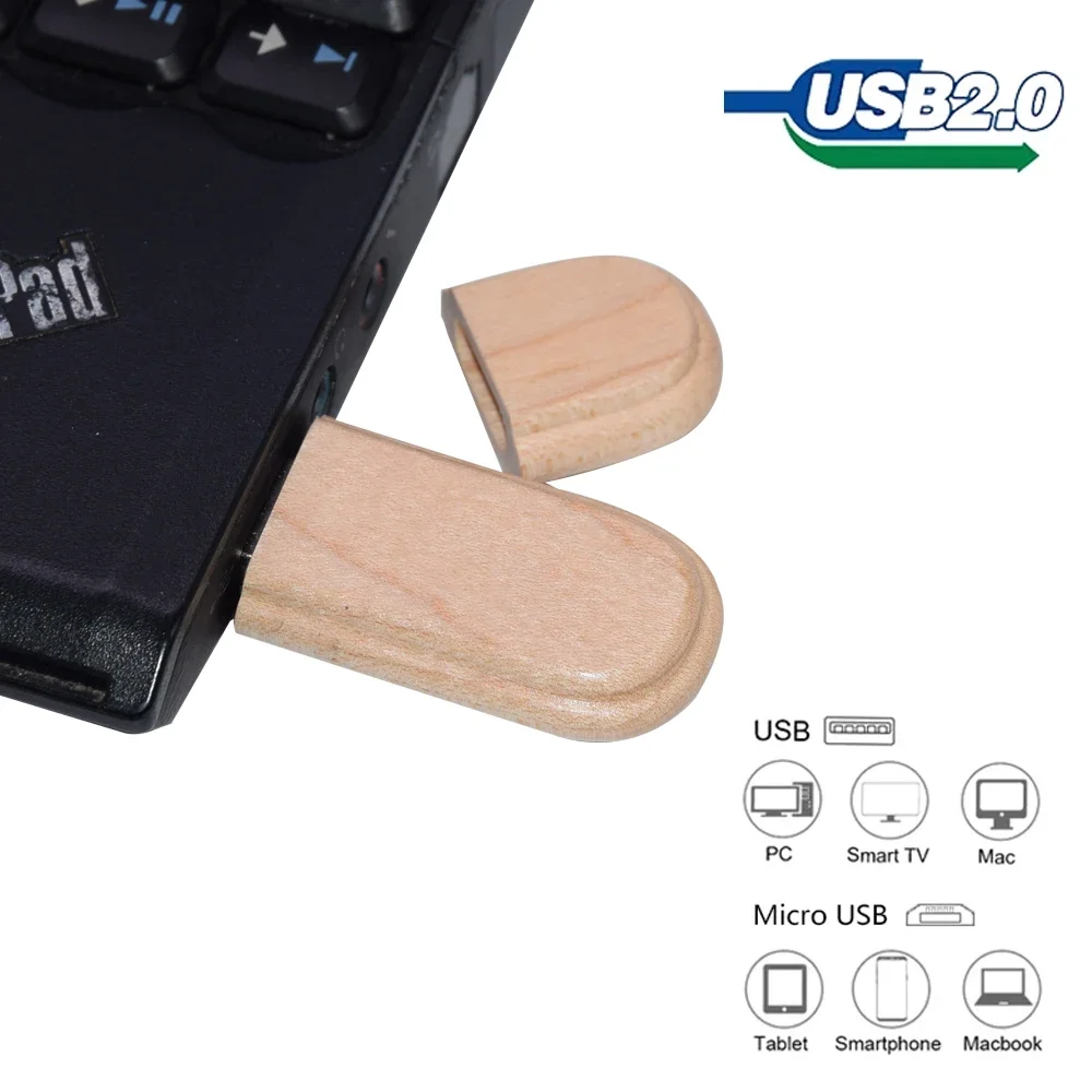 Scatola di legno d'acero USB 2.0 Flash Drive 4GB 8GB 16GB 32GB 64GB 128GB regali usb pen Drive fotografia di nozze U Disk