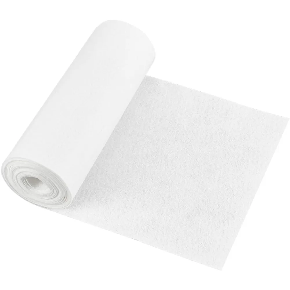 118x7.87 Inch White Felt Roll Non Woven Felt Fabric Craft Felt Fabric for Patchwork Sewing Decoration Craft DIY 1mm Thick