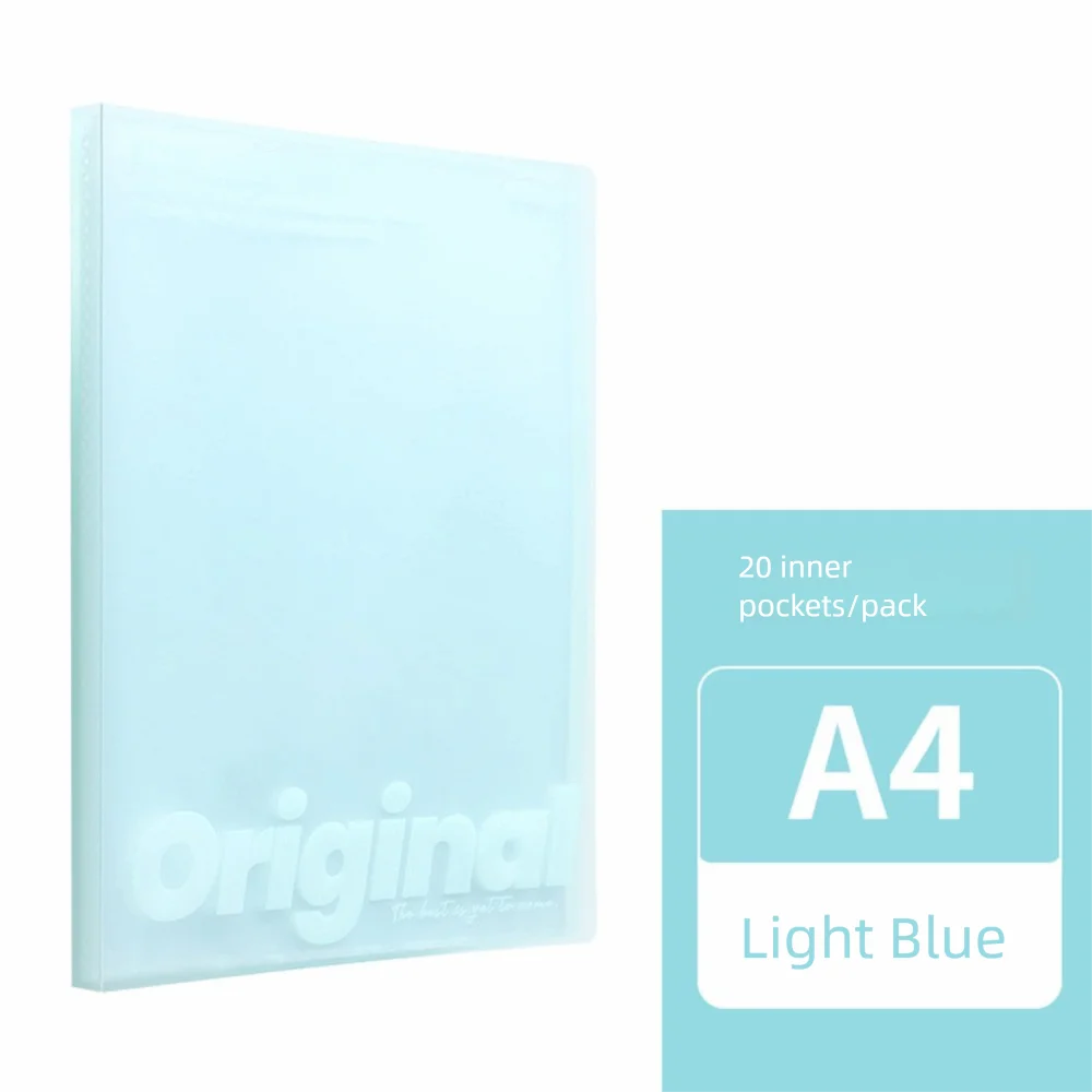 

Cute 20 Pages A4 File Folder Large Capacity Waterproof Accordian Organizer Data Sorting Storage Bag for School Office Supplies