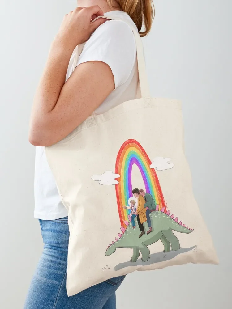 

Dinosaur Rides Tote Bag reusable shopping bags canvas tote bags Cloth bags