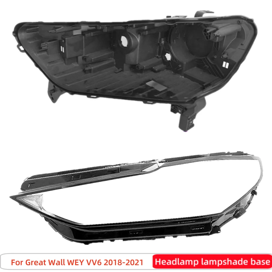 For Great Wall WEY VV6 2018 2019 2020 2021 Vehicle Accessories Car Base Head Lamp Shell Headlamp Bracket Car Lights Shell