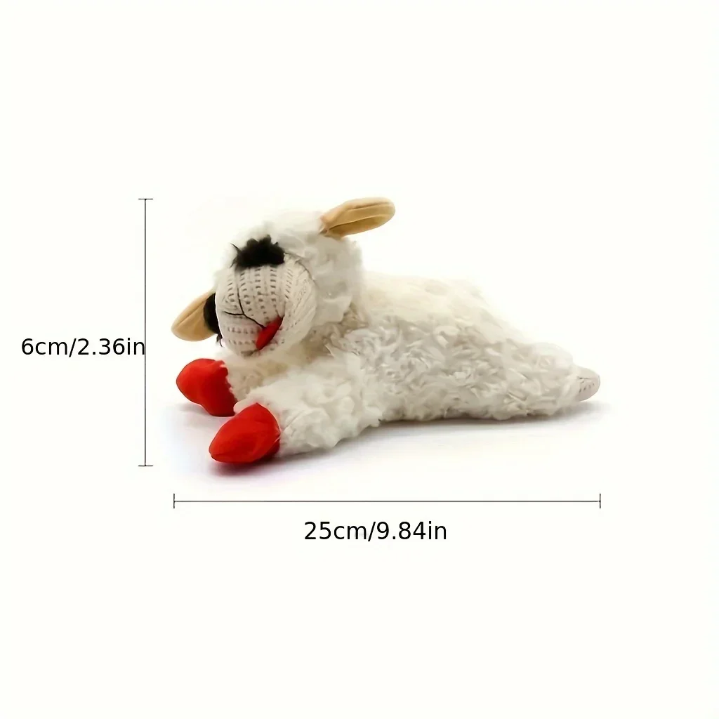 1pc peluche bambola giocattolo per animali domestici con suono bambola di agnello alpaca panda bambola peluche