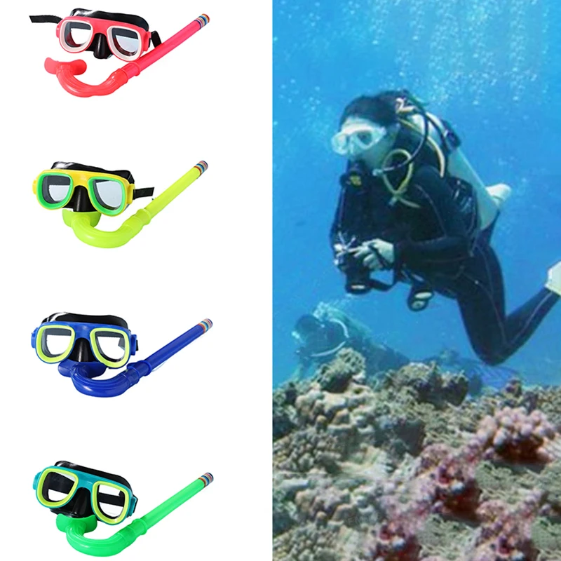 Creative Children's Diving Goggles Snorkel Set Swimming Large Frame Snorkeling Gear HD Diving Goggles Swimming Accessories