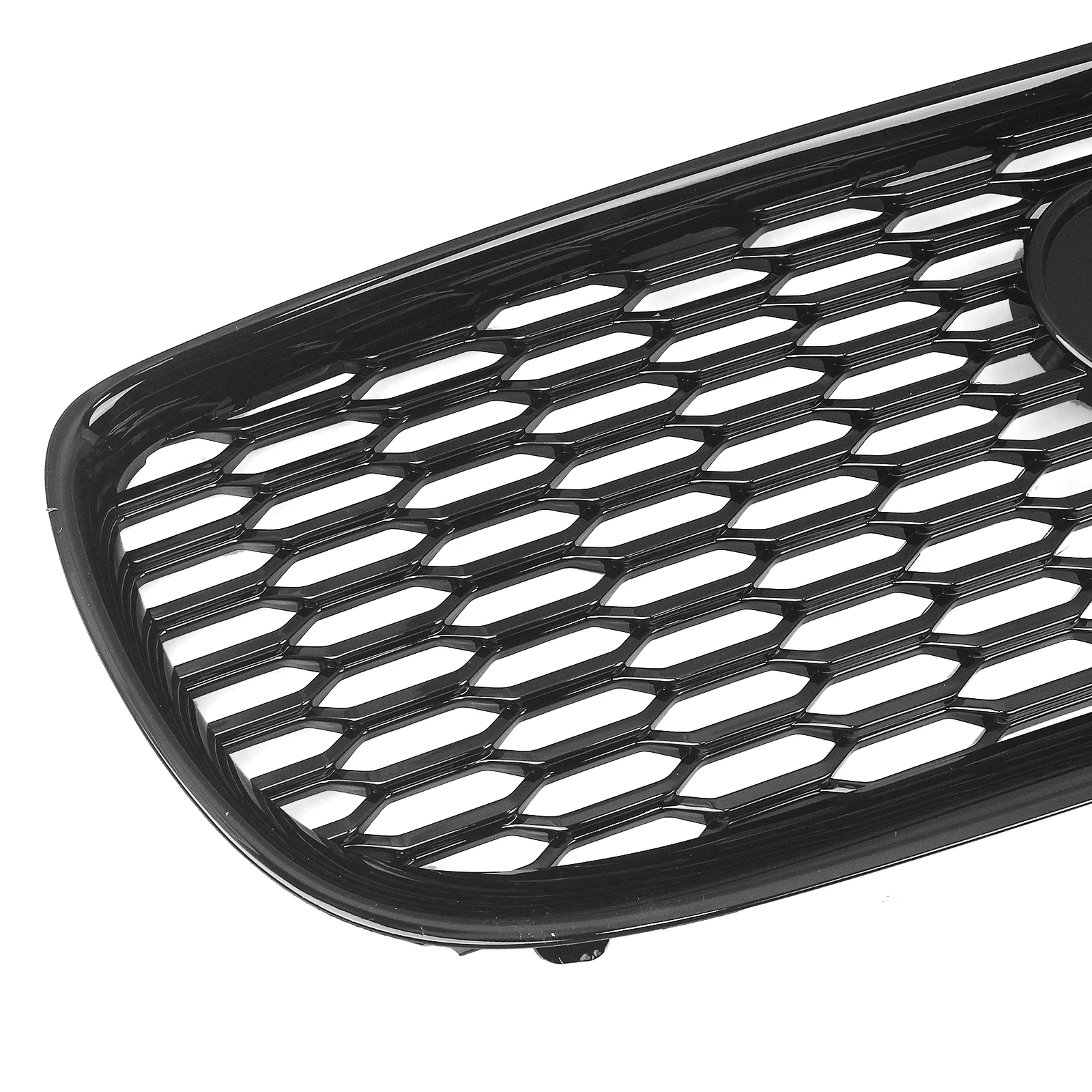 Front Grille Racing Grill For Jaguar XE 2015 2016 2017 2018-2020 Carbon Fiber Look/Gloss/Matte Black Upper Bumper Hood Mesh Grid