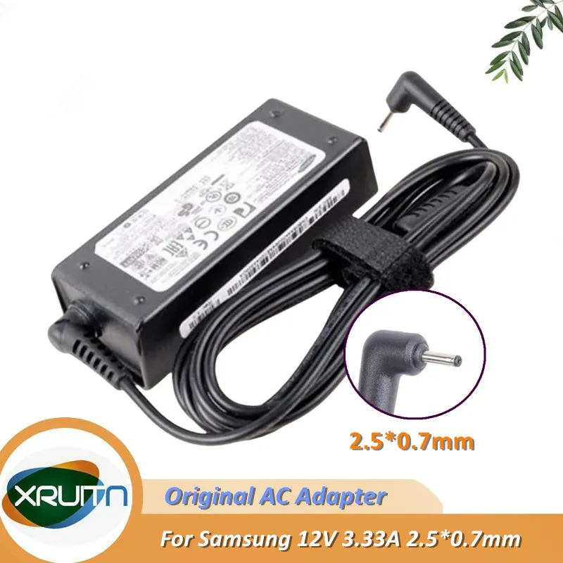 Original AD-4012A 12V 3.33A 40W PSCV400112A AC Adapter Charger For SAMSUNG XE700T1C XE500T1C A01 A02 Series Laptop Power Supply