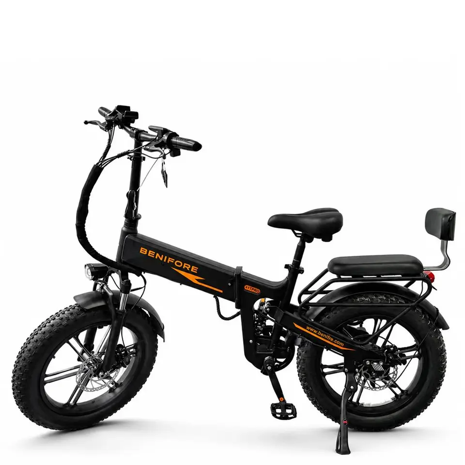 Electric Bicycle Benifore X1T Pro 20" Tire Top Speed 35Mph Fully Suspended Adult Electric Bike 48V 20Ah Battery Dual Disc Brakes 90NM Max Range 65Miles LCD Display New image 2