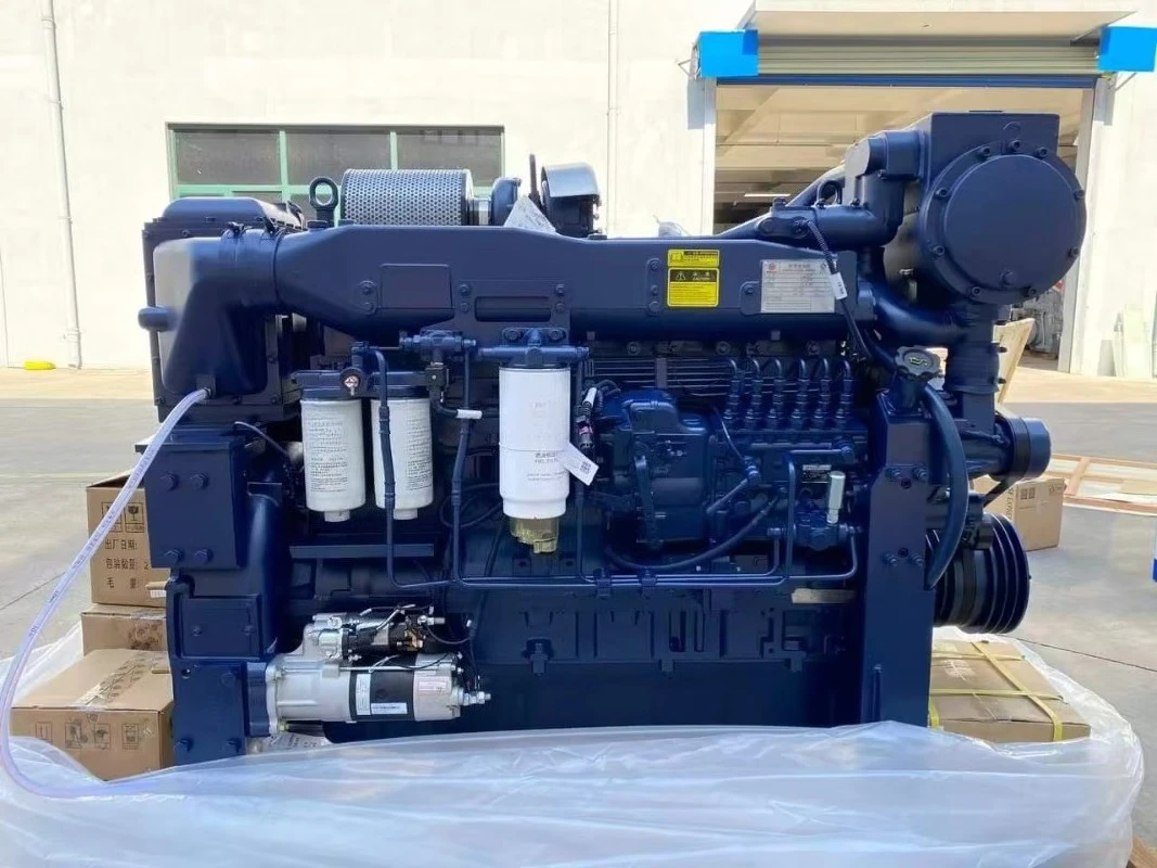 Heavy Duty WD10C300-21 300hp 2100rpm 4 Stroke Multi-cylinder Water-Cooled Marine Engine Motor Transmission Gearbox