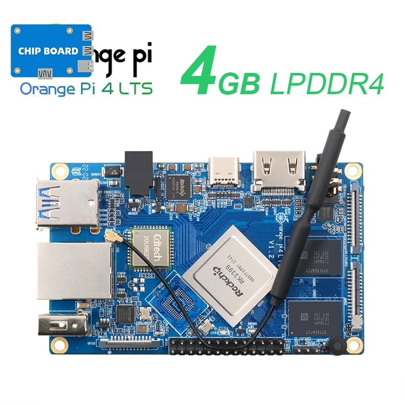 

Orange Pi 4 LTS 4GB RAM Rockchip RK3399, Supported Wifi+BT5.0,Gigabit Ethernet, Run Android,Ubuntu,Debian OS