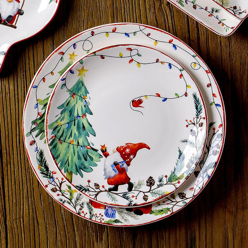 

Ceramic Plates Dining Plates Christmas Tableware