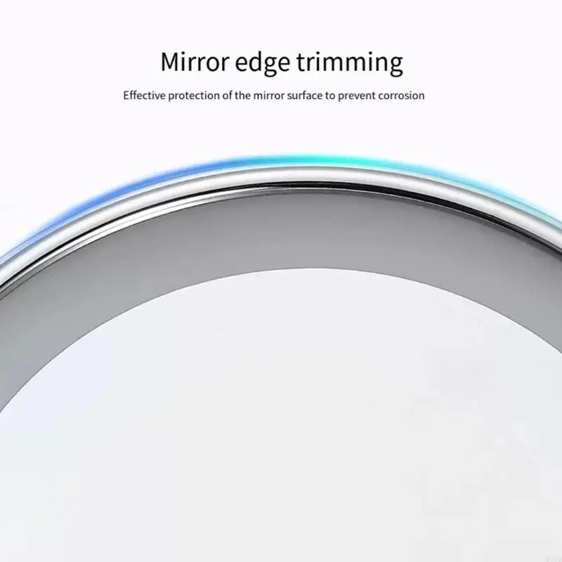 Suction Cup Mounted 10X Magnification Mirror Featuring LED For Natural Light Makeup And Pore Viewing. M4YD
