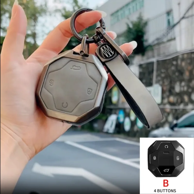 Car Key Case Cover Shell Fob for Chery Jetour T2 Traveler DASHING X-1 Plus DTC 2021 2022 2023 Key Chains Interior Accessories