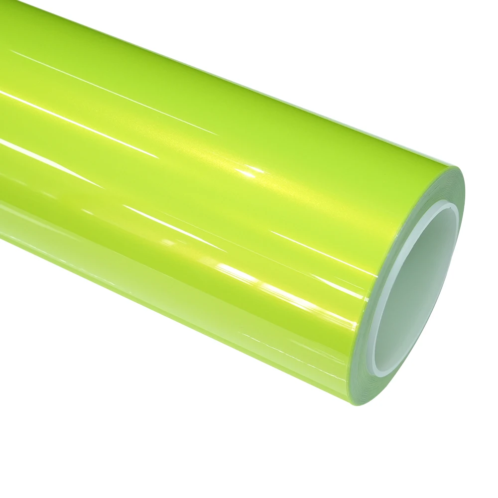 Yellow Car Wrap Premium TPU Auto Vinyl Removable Easy to Install Stretchable PPF High-Quality Protective