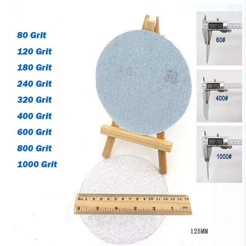Наждачная бумага зернистости 80 Грит-125, 5 дюймов, 1000 мм