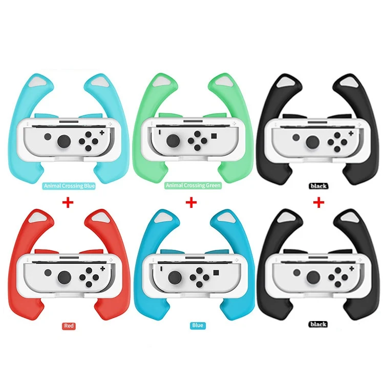 

​For Switch Oled Cartoon Game Steering Wheel For Switch Left And Right Handle Steering Wheel Grip 2pcs