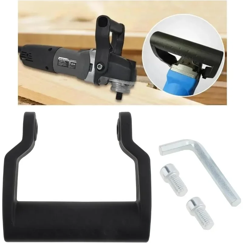 

Metal Shock Absorbing Auxiliary Handle 8mm Thread for 100 Type Angle Grinder Non Slip Side Grip Handrail Sanding Universal