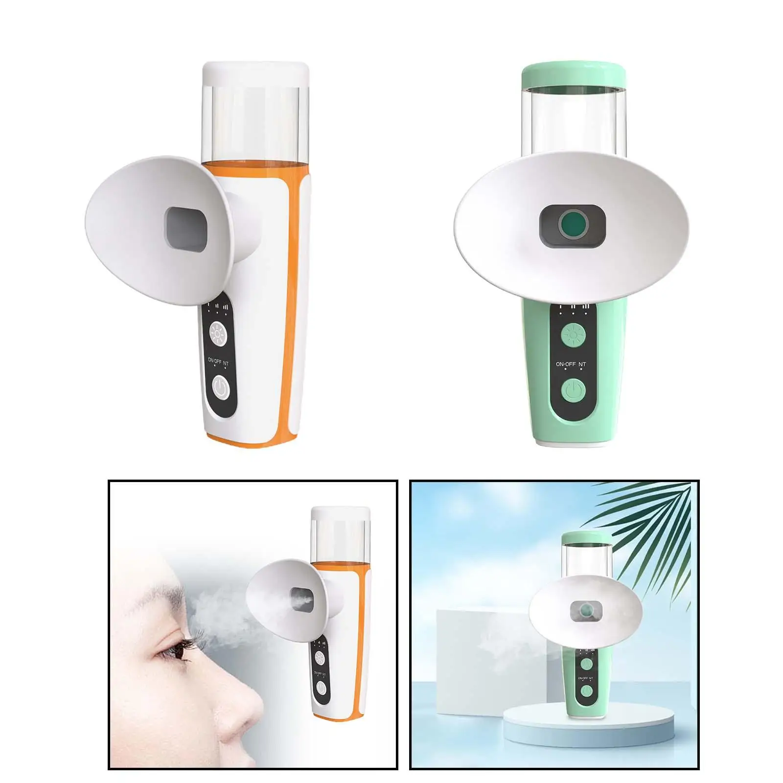 Eyes Mist Sprayer Adjustable Cool or Warm Mist Portable Nano Facial Mister