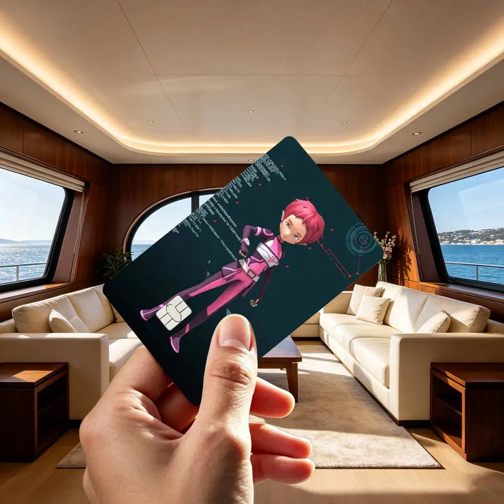 Classic Animations C-Code Lyoko-O  Credit Card HD Stickers Small Chip Waterproof Sticker Game Card Decal Gift
