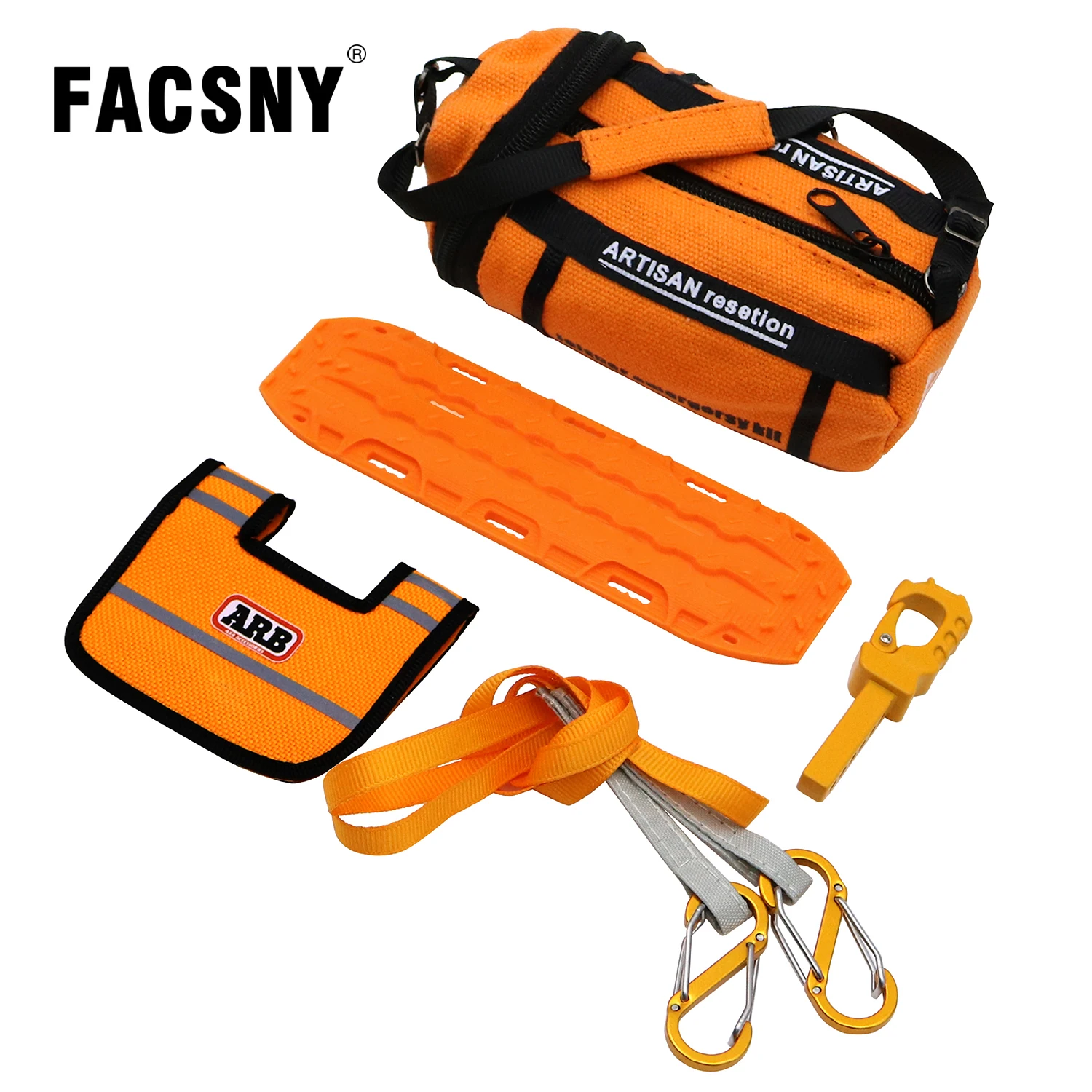 

Аптечка первой помощи для моделирования RC, песчаная лестница, доска для восстановления, спасательная веревка, спасательный крюк, кабельный флаг для 1/10 1/12, детали радиоуправляемого гусеничного автомобиля