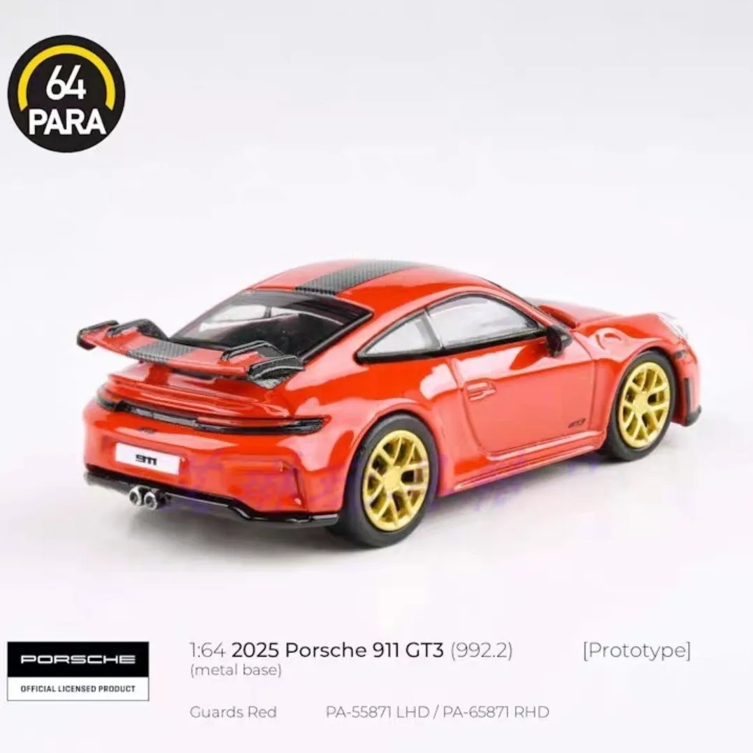 Para 1:64 2025 Porsche 911 Gt3 992 Model Red