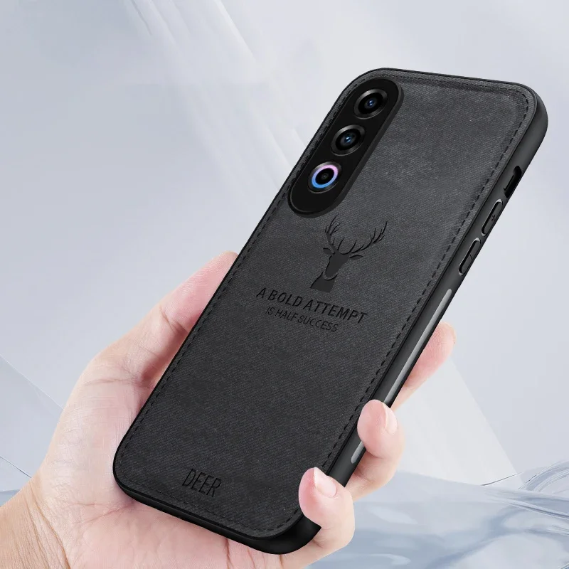 حافظة قماش لهاتف OnePlus Ace 3V 1 + Ace3V غطاء غزال قماش غير لامع حماية من السيليكون غطاء هاتف فاخر 1 + OnePlusAce3V Coque