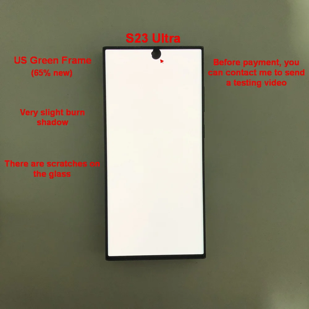 Met gebreken Amoled Voor Samsung Galaxy S23 Ultra 5G Lcd S918B S918B/DS Display Touch Screen Digitizer montage 100% testen