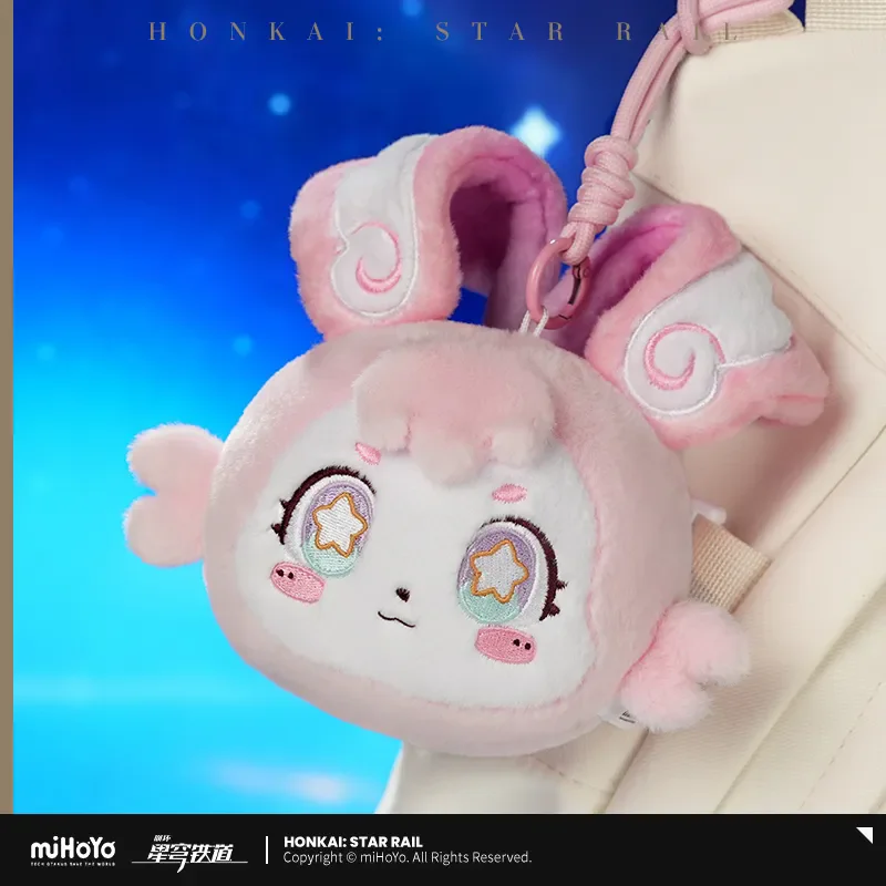 [Genuine] miHoYo Game Mem Pendant Honkai Star Rail Mem Plush Voice Pendant Anime Key Chain Cartoon Prop Cosplay Halloween Gifts