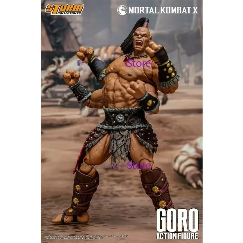 متوفر في المخزون ألعاب العاصفة الأصلية Storm Mortal Kombat GORO أنيمي نموذج لجسم مجموعة لعبة هدية
