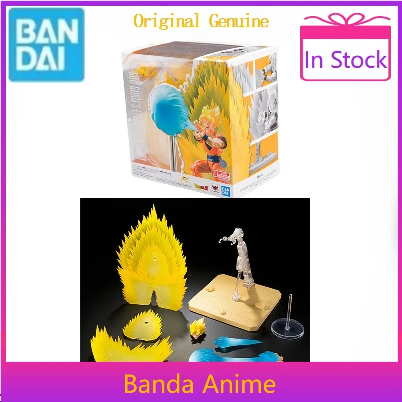 

Оригинальный комплект деталей Bandai Anime Dragon Ball SUPER SAIYAN SON GOKU'S EFECT, модель SHF, игрушки, экшн-фигурки, подарки, коллекционные