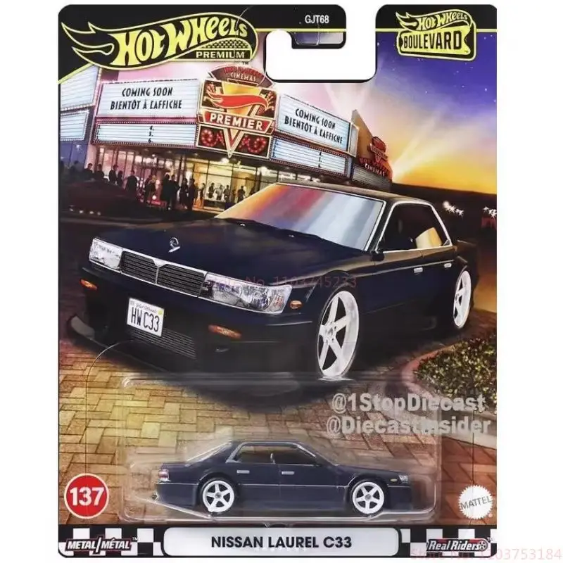 รถของเล่นฮอตวีลส์ รุ่นพรีเมียม บูเลอวาร์ด ซีรีส์ 1:64 ผลิตจากโลหะหล่อ ฟอร์ด จีที แลมโบกินี เทเมราเรีย นิสสัน ของสะสมสำหรับเด็กผู้ชาย