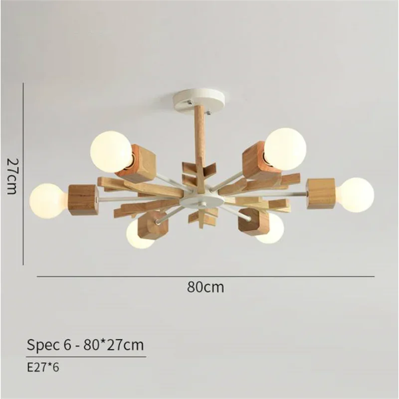 جديد وصول LED الثريا اللمعان الخشبية لغرفة المعيشة الخشب الطعام أضواء الحديثة السقف شنت الثريات الإضاءة