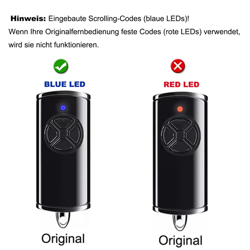 A92Z 868.3 BS Mhz โรงรถประตูรีโมทคอนโทรล 2 Pack เครื่องส่งสัญญาณมือถือสําหรับ Hormann HSE-4-868-BS