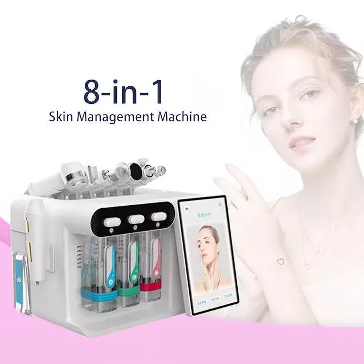 

Portable 8 in 1 Facial Care Skin Management Machine Face Deep Cleansing Aqua Skin Rejuvenation Water Oxygen Beauty Machine