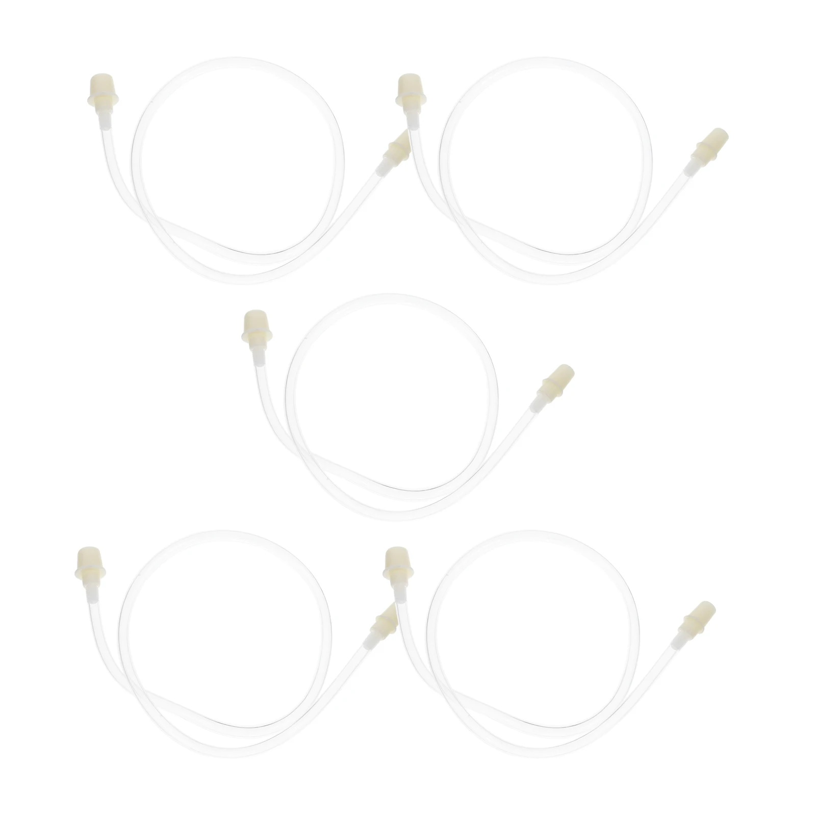 

5pcs Cupping Machine Extension Pipes Universal White Tubes Durable Eco Friendly Back Massager Accessories