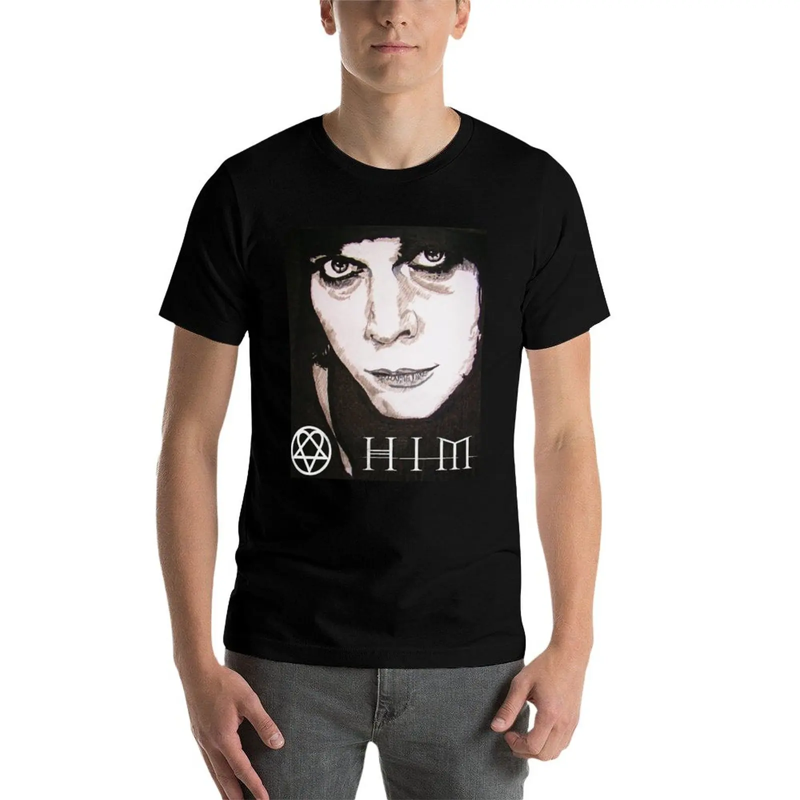 

Ville Valo HIM T-Shirt t shirts for man graphic vintage mens graphic t shirts man t shirts graphic T-Shirt