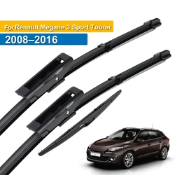 Erick's Wiper Front & Rear Wiper Blades Set For Renault Megane 3 Sport Tourer 2008 - 2016 Windshield Windscreen Window 24