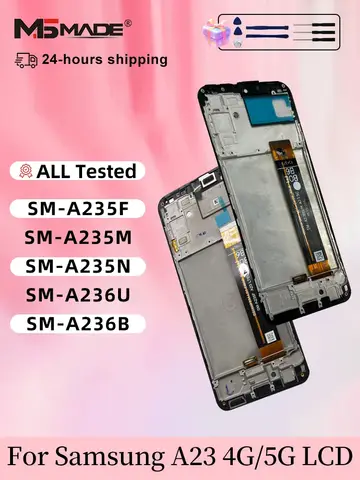 6.6'' IPS For Samsung Galaxy A23 4G SM-A235F Display Touch Screen Digitizer Panel Assembly For For Samsung A23 5G SM-A236U LCD