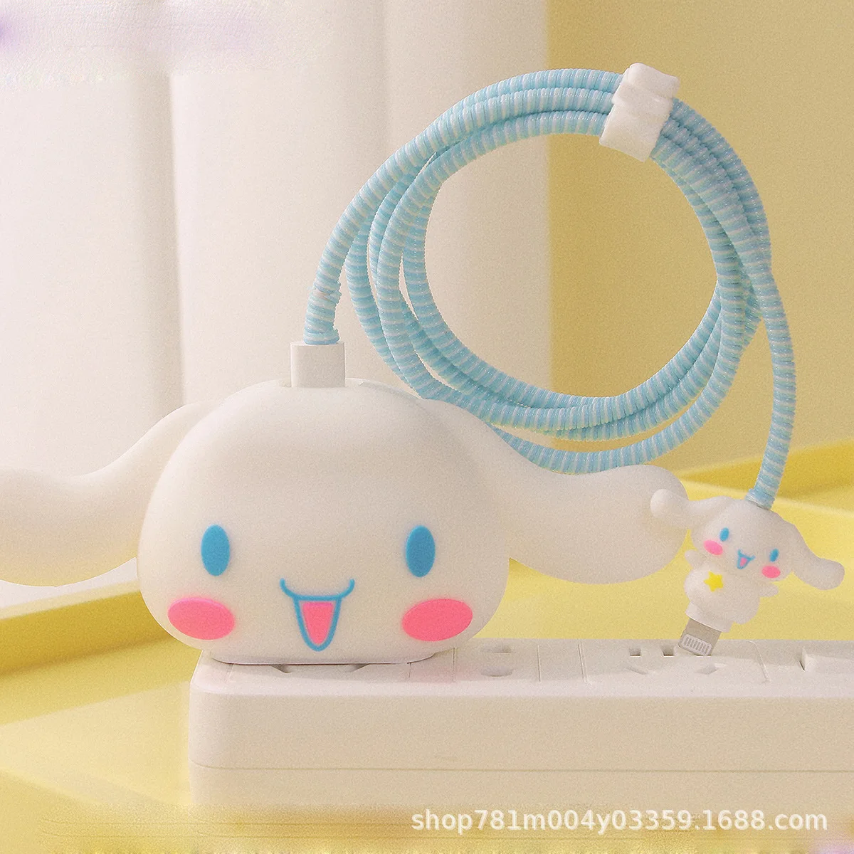 Miniso Hello Kitty Fast Charging Head Protective Cover Charger Decoration Kuromi Melody Cinnamoroll Children Women Accessories