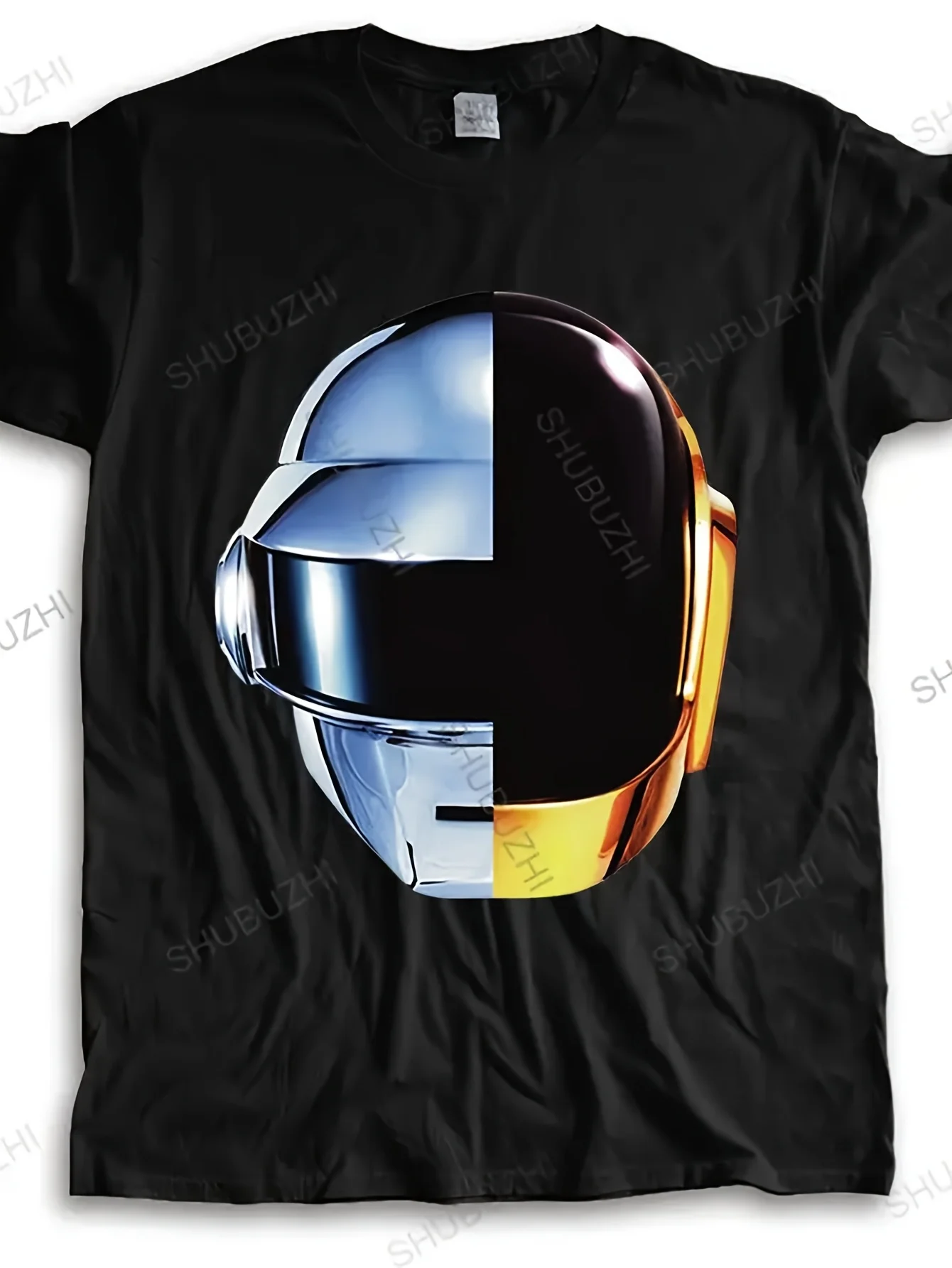 

Уличная футболка мужская летняя футболка Daft Punk шлем случайный доступ воспоминания мужская футболка высокого качества брендовая одежда топы