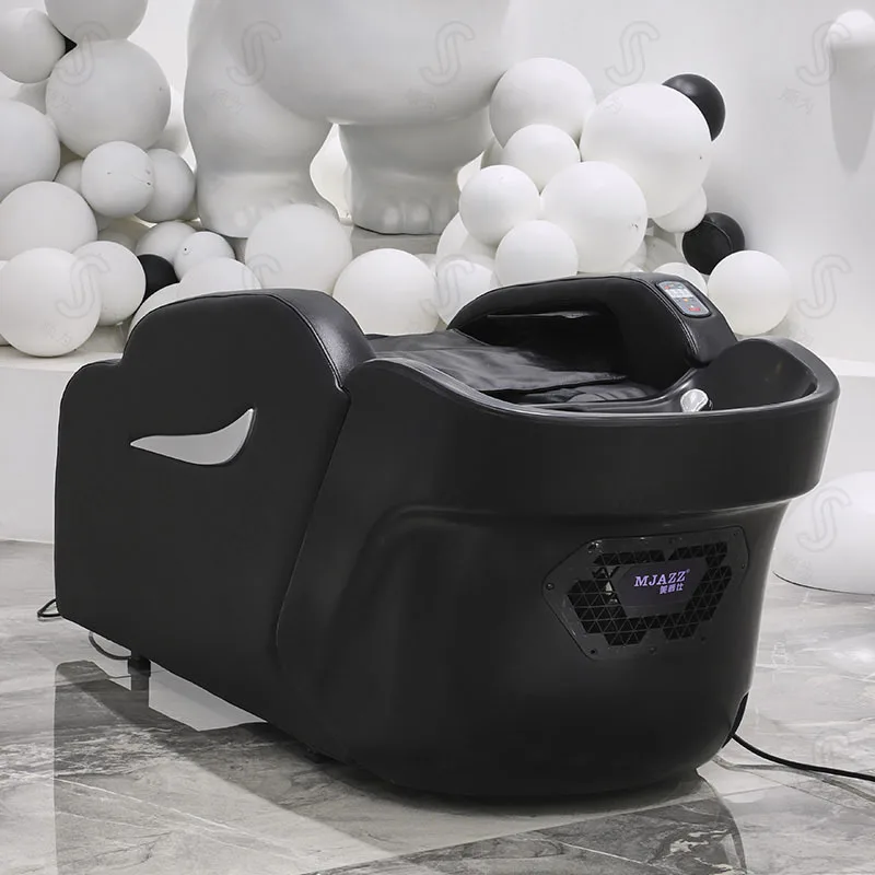 High-end intelligent electric massage shampoo bed barbershop special automatic fumigation salon hairdressing flushing massage ta