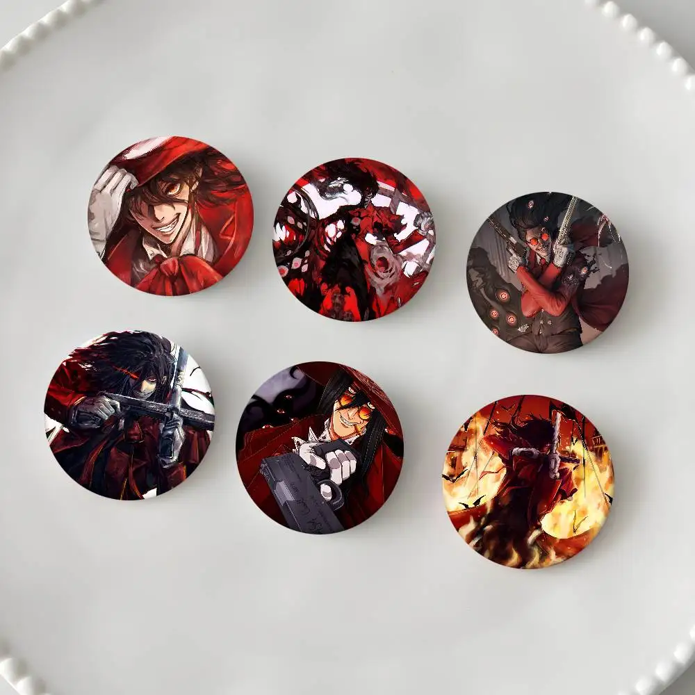 Alucard Castlevania Anime Abzeichen Runde Abzeichen Weißblech Münze Brosche Kleidung Rucksack Zubehör Anstecknadel