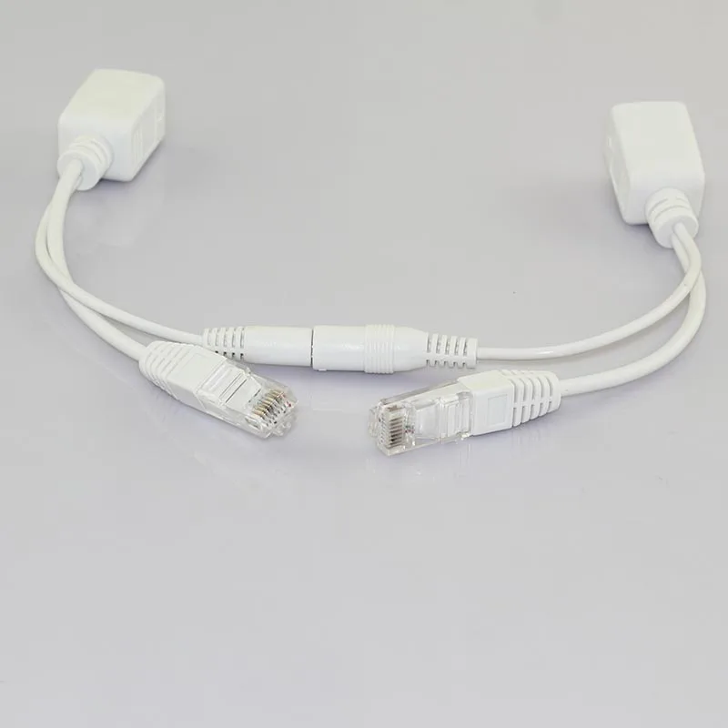 5 Pair 12V CCTV  Power Supply Rj45 Splitter Security Camera Poe Adapter  AccessoriesSynthesizer connector Poe Cable E4