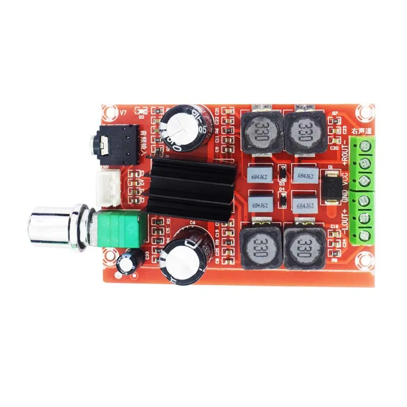 TPA3116 TPA3116D2 Dual Channel 2*50W Stereo Power Amplifier Board Adjustable Digital Amplifier Module XH-M189 DC 24V