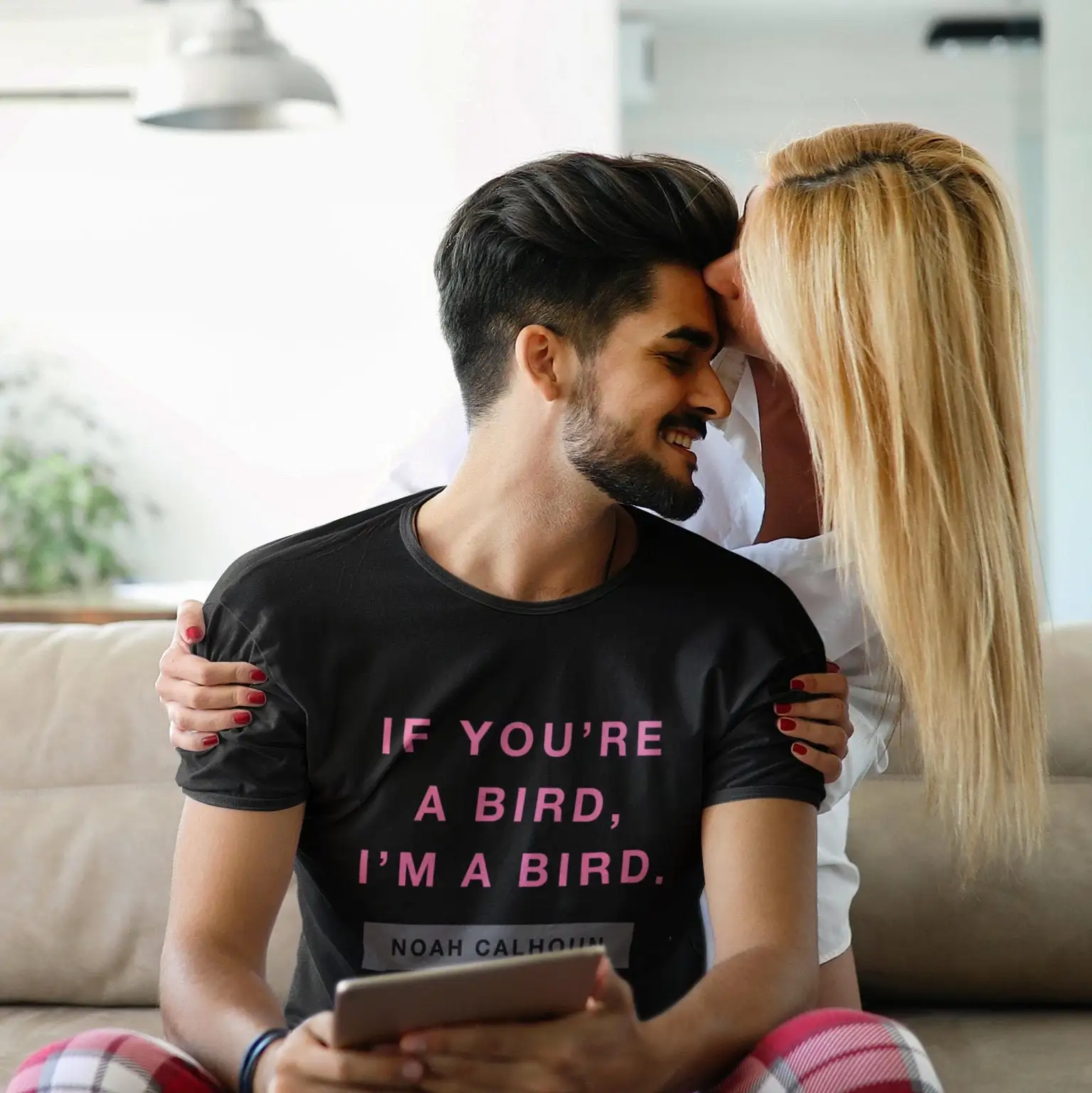 If You're a Bird I'm Noah Calhoun Movie Quote RomCom Quotes Valentine's Day Couple T Shirt