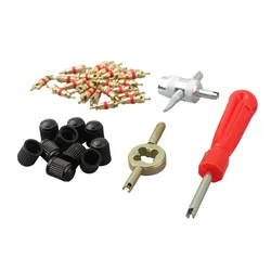 1Set*Car Bicycle Slotted Handle Tire Valve Stem Core Remover Screwdriver Tire Repair Install Tool Kits Auto Motorcycle Accessory